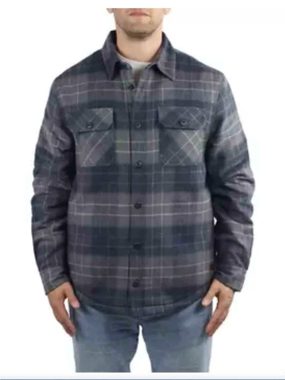 Jachs NY Mens wool blend shirt jacket